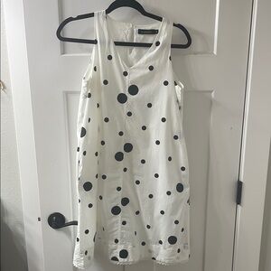 100% cotton, Polka Dot Sleeveless Dress